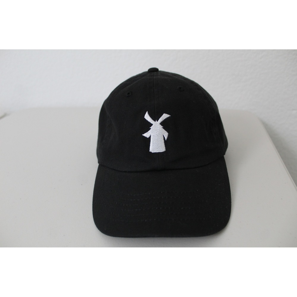 Dutch Bros Coffee Windmill Logo Baseball Cap Black Adjustable Dad Hat